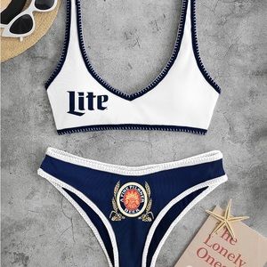 Miller Lite Medium Two Piece Bikini